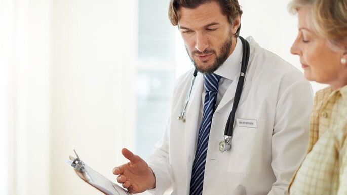 a woman at a doctor's appointment